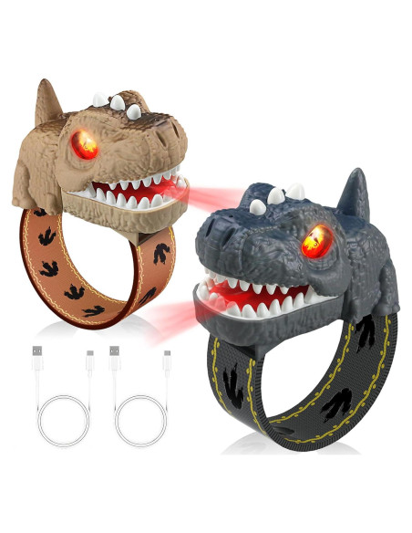 Walkie Talkies Dinosaurio T-Rex Recargables para Niños 2 Pack