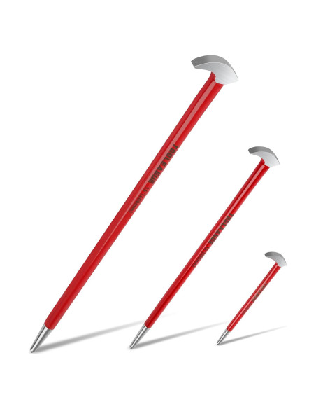 Juego de 3 Palancas de Cabeza Rodante TOOLEAGUE 15.24cm 30.48cm 40.64cm