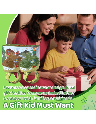 Walkie Talkies de Dinosaurio Vvinca para Niños 3-12 Años