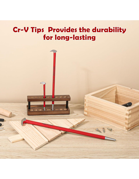 Juego de 3 Palancas de Cabeza Rodante TOOLEAGUE 15.24cm 30.48cm 40.64cm