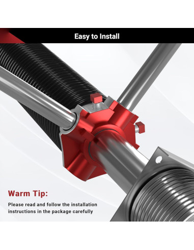 Resorte de Torsión para Puerta de Garaje Toriexon 0.225x5x61 cm