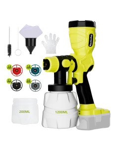 Pulverizador de pintura eléctrica Ryobi 18V - 300W HVLP portátil