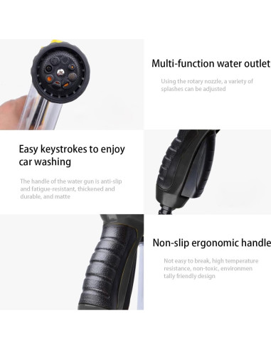 Pistola de Espuma BELOMI para Lavado de Autos 8 Patrones