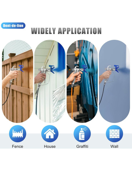 Kit de Pistola Pulverizadora Sin Aire Dent-de-lion 13 Piezas