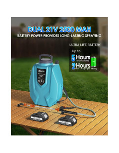 Pulverizador de Mochila Eléctrico TREE.NB 12L 21V 2.5Ah 2