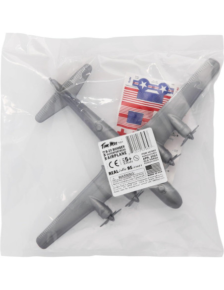 Avión de Juguete TimMee B-29 Superfortress Gris 24.77cm