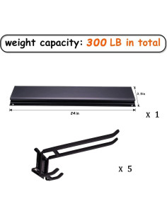 Soporte de Esquí Ultrawall Montado en Pared 61cm 136kg 2