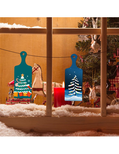 48 Mini Tablas de Cortar de Madera Patscorai 24x8.9 cm