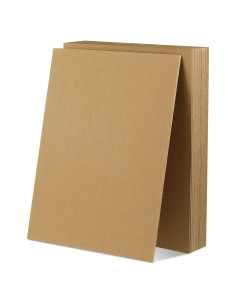 30 Hojas de Cartón Kraft 21.6 x 28 cm 70 Puntos Manualidades