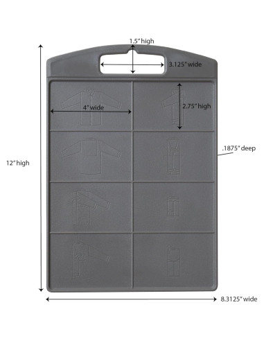 Tablero de Pliegue para Camisas Household Essentials 195 Negro