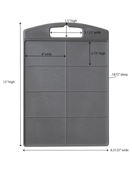 Tablero de Pliegue para Camisas Household Essentials 195 Negro