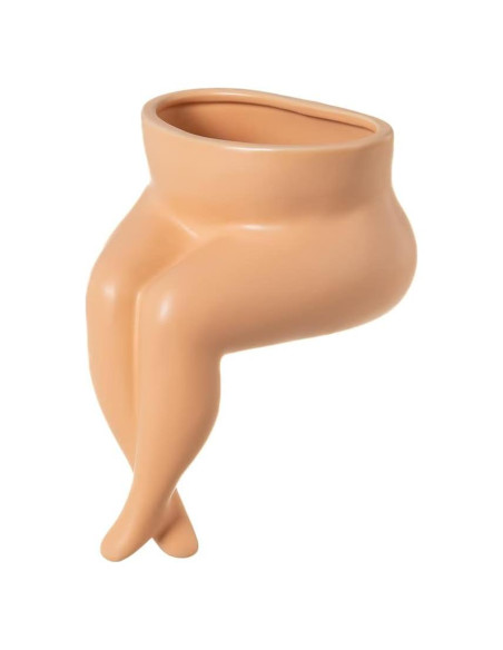 Maceta de Cerámica Misijuer en Forma de Cuerpo con Drenaje