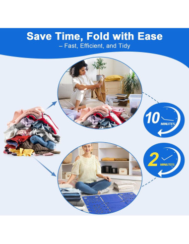 Tablero de Pliegue de Camisetas BoxLegend Azul 70x57 cm