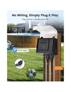 Temporizador WiFi SURAIELEC para Piscinas 15A 125V 1HP 2