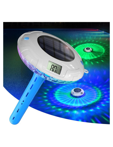 Termómetro de piscina solar PoolPrime RGBW 8 modos 28.9C