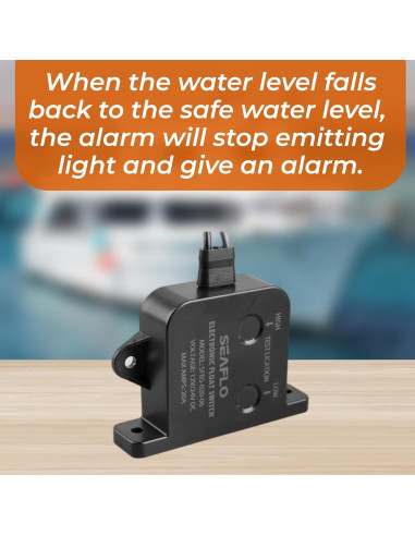 Alarma de Nivel de Agua SEAFLO 12V con Sensor Eléctrico