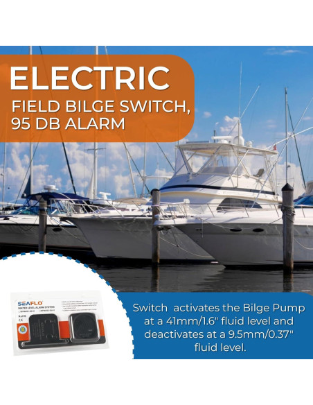 Alarma de Nivel de Agua SEAFLO 12V con Sensor Eléctrico
