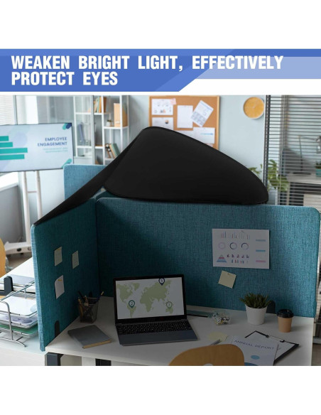 Sombra de Cubículo Plegable Juexica 75 cm Negra para Oficina