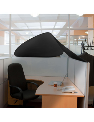 Sombra de Cubículo Plegable Juexica 75 cm Negra para Oficina