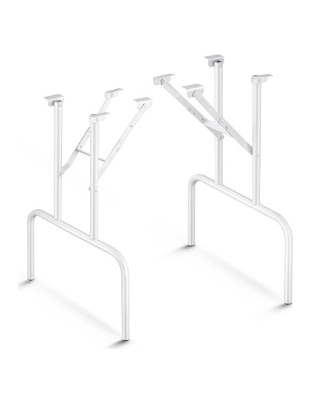 Patas de Mesa Plegables Tandefio 2 Pcs 73.66 cm Acero Blanco Patas de Mesa Plegables Tandefio 2 Pcs 73.66 cm Acero Blanco