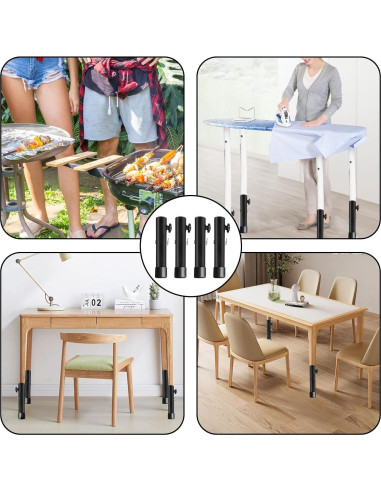Elevadores de Mesa Plegable TOWEBOORY - 4 Piezas Ajustables
