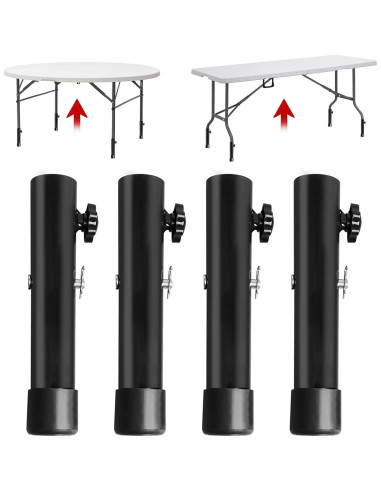 Elevadores de Mesa Plegable TOWEBOORY - 4 Piezas Ajustables