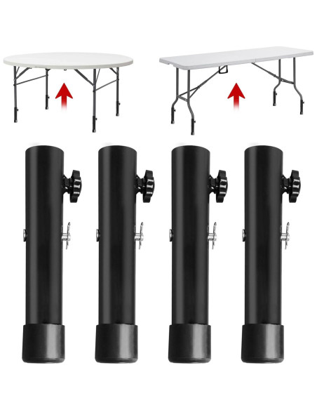 Elevadores de Mesa Plegable TOWEBOORY - 4 Piezas Ajustables