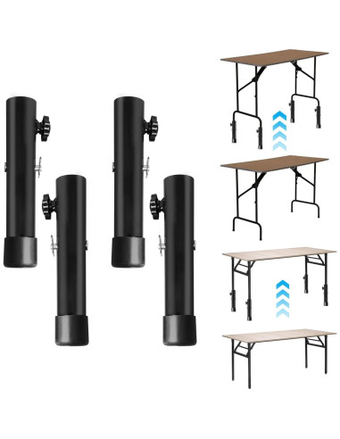 Elevadores de Mesa Plegable TOWEBOORY - 4 Piezas Ajustables