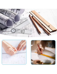 Goniómetro de Plástico Transparente HZX 21.96x14.99cm 360 2