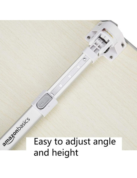 Mesa bandeja ajustable Amazon Basics crema para laptop 52cm