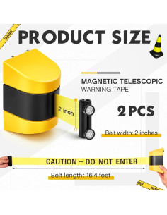 Barrera Retráctil Magnética Barydat 5m para Control de Multitudes 2