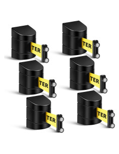 Barrera Retráctil Magnética Barydat 5.0 m Precaución No Entrar