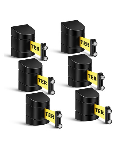 Barrera Retráctil Magnética Barydat 5.0 m Precaución No Entrar