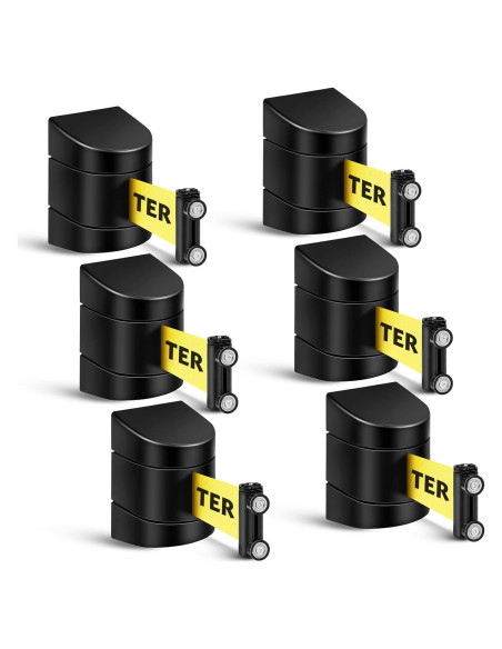 Barrera Retráctil Magnética Barydat 5.0 m Precaución No Entrar