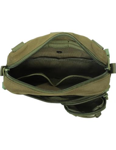 Bolsa Molle Horizontal Lemubeane Verde OD 23.9x15cm EDC