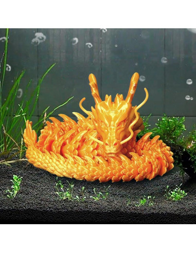 2 Dragones Impresos en 3D WUQIREN 30 cm Articulados