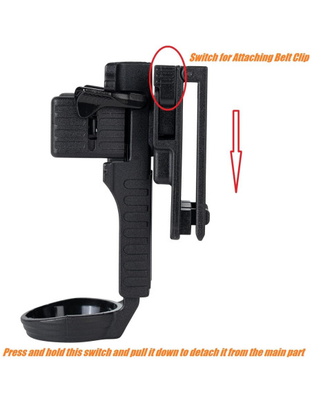 Soporte Táctico para Linterna TACNEX 1"-1.25" Clip Cinturón Soporte Táctico para Linterna TACNEX 1"-1.25" Clip Cinturón