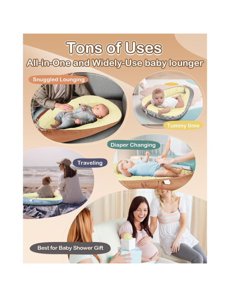 Cuna para Bebés Baobrava 3 en 1 Algodón Orgánico 0-24 Meses Cuna para Bebés Baobrava 3 en 1 Algodón Orgánico 0-24 Meses