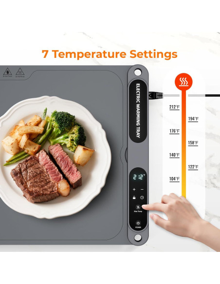 Alfombrilla Calentadora de Comida Firelex 60x38cm 360W 7 Temperaturas