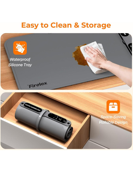 Alfombrilla Calentadora de Comida Firelex 60x38cm 360W 7 Temperaturas