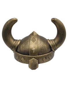 Casco Medieval Vikingo Looyar con Cuernos 33x20cm