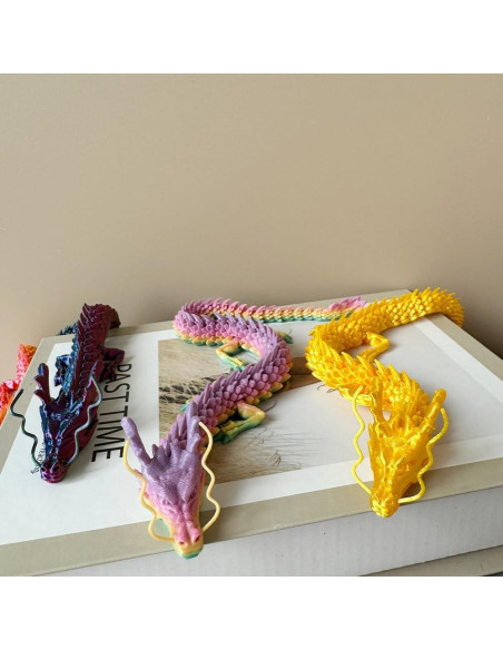 2 Dragones Impresos en 3D WUQIREN 30 cm Articulados