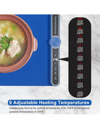 Alfombrilla Calentadora Eléctrica Extra Grande Hzdeying 81x38 cm