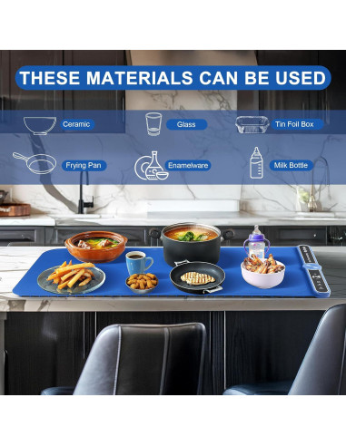 Alfombrilla Calentadora Eléctrica Extra Grande Hzdeying 81x38 cm