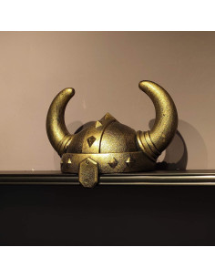 Casco Medieval Vikingo Looyar con Cuernos 33x20cm 2