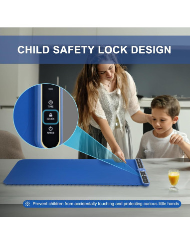 Alfombrilla Calentadora Eléctrica Extra Grande Hzdeying 81x38 cm