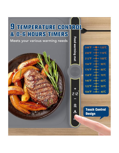 Alfombrilla Calentadora Eléctrica HOMEELVES 330W 9 Niveles