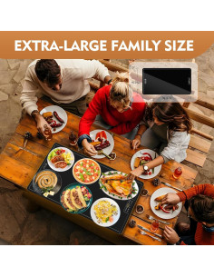 Bandeja Calentadora Eléctrica TOPRATED 61x41 cm con Termostato 2