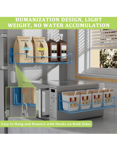 Estante Magnético para Especias IYEBAU 3 Paquetes Azul