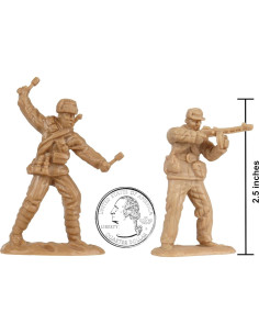 Set de 16 Figuras de Soldados BMC Guerra de Corea Invierno 2